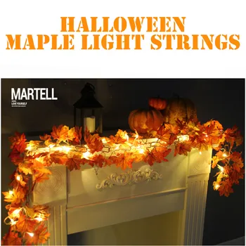 Halloween LED light string 1.7/1.8M Lighted Fall Autumn Pumpkin Maple Leaves Garland Thanksgiving Decor Dropshipping
Halloween LED light string 1.7/1.8M Lighted Fall Autumn Pumpkin Maple Leaves Garland Thanksgiving Decor Dropshipping