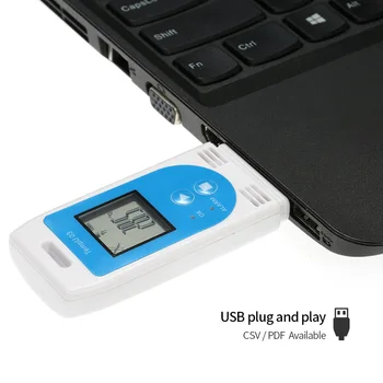 USB Temperature Humidity Recorder Temperature Data Logger Digital Display Reusable Recording PDF CSV TP899
USB Temperature Humidity Recorder Temperature Data Logger Digital Display Reusable Recording PDF CSV TP899
