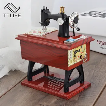 TTLIFE Cute Sewing Machine Music Box Mini Vintage Retro Sewing Clockwork Music Box Gift Table Home Decoration Birthday Gift
TTLIFE Cute Sewing Machine Music Box Mini Vintage Retro Sewing Clockwork Music Box Gift Table Home Decoration Birthday Gift