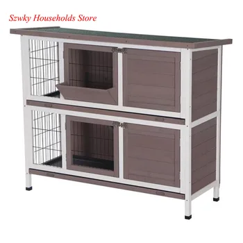 48" Two Floors Wooden Rabbit Hutch Rabbit Hutch Chicken Coop House Wooden Camel Wonderful Home for Pets
48" Two Floors Wooden Rabbit Hutch Rabbit Hutch Chicken Coop House Wooden Camel Wonderful Home for Pets