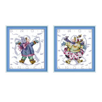 Cartoon characters boy and girl playing with snow cross stitch kit 14ct11ct count print canvas needle embroidery DIY crafts gift
Cartoon characters boy and girl playing with snow cross stitch kit 14ct11ct count print canvas needle embroidery DIY crafts gift