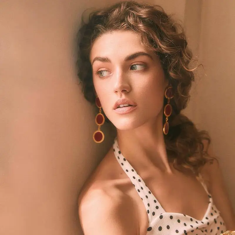 Women Dangle Earrings Fashion Trendy Retro Charms Geometric Circle Drop Earring for Girls Jewelry Gift
Women Dangle Earrings Fashion Trendy Retro Charms Geometric Circle Drop Earring for Girls Jewelry Gift