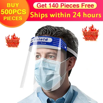 500PCS Reusable Safety Transparent Protective Face Shield Mask Dust-Proof Oil-Proof Anti-Splash Face Protection Mask
500PCS Reusable Safety Transparent Protective Face Shield Mask Dust-Proof Oil-Proof Anti-Splash Face Protection Mask
