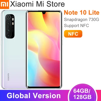 Global Version Xiaomi Mi Note 10 Lite Smartphone 6GB 64GB Snapdragon 730G 64MP Camera 6.47" Screen NFC 5260mAh
Global Version Xiaomi Mi Note 10 Lite Smartphone 6GB 64GB Snapdragon 730G 64MP Camera 6.47" Screen NFC 5260mAh