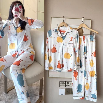 Women Pajamas Set Cartoon Fruit Print Girl Sleepwear Pijama Long Women Pyjamas Suit Female Clothing Set 2020 New Nightwea
Women Pajamas Set Cartoon Fruit Print Girl Sleepwear Pijama Long Women Pyjamas Suit Female Clothing Set 2020 New Nightwea