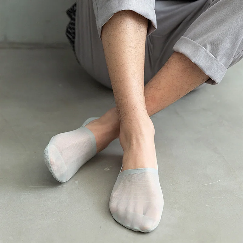 Summer Thin Men's Socks No Show Ice Silk Socks Man Solid Short Boat Socks Non-Slip Breathable Calcetines Meias
Summer Thin Men's Socks No Show Ice Silk Socks Man Solid Short Boat Socks Non-Slip Breathable Calcetines Meias