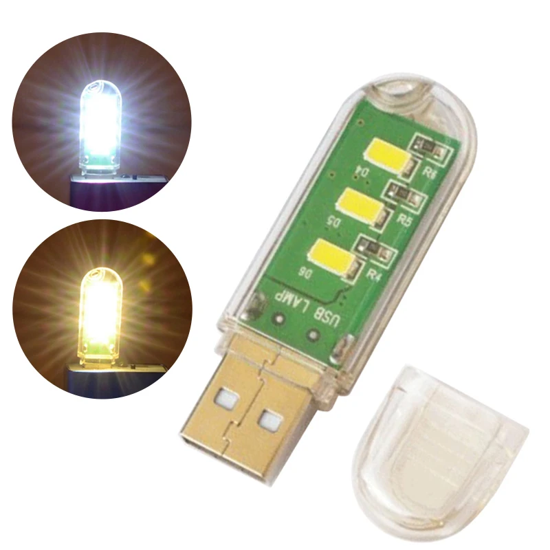 Mini Portable Power USB 3 LED Lamp Camping Computer Portable Night USB Gadget Lighting for Performance Dormitory Reading Gadget
Mini Portable Power USB 3 LED Lamp Camping Computer Portable Night USB Gadget Lighting for Performance Dormitory Reading Gadget
