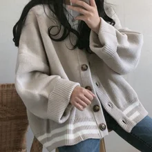 2021 Autumn/Winter Women Sweater Loose Japan Style Knitted Cardigans Oversize Female Cardigans Sweater Outwear
2021 Autumn/Winter Women Sweater Loose Japan Style Knitted Cardigans Oversize Female Cardigans Sweater Outwear