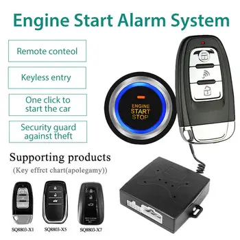 Smart One-button Start Car Alarm System Push Engine Start Stop Button Lock Ignition Immobilizer With Remote Keyless Alarm System
Smart One-button Start Car Alarm System Push Engine Start Stop Button Lock Ignition Immobilizer With Remote Keyless Alarm System