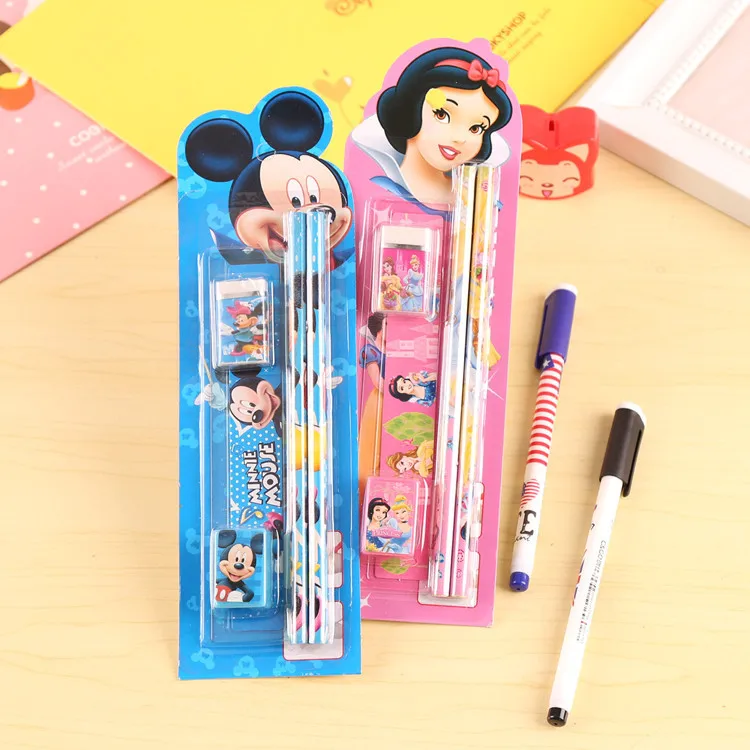 Disney five-piece stationery Two pencils + ruler + eraser + pencil sharpener Car mobilization Mickey Winnie school supplies gift
Disney five-piece stationery Two pencils + ruler + eraser + pencil sharpener Car mobilization Mickey Winnie school supplies gift