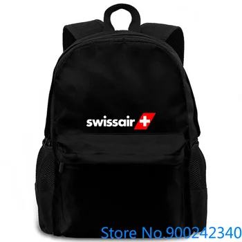 Swiss Air Airline 9 Black " " women men backpack laptop travel school adult student
Swiss Air Airline 9 Black " " women men backpack laptop travel school adult student