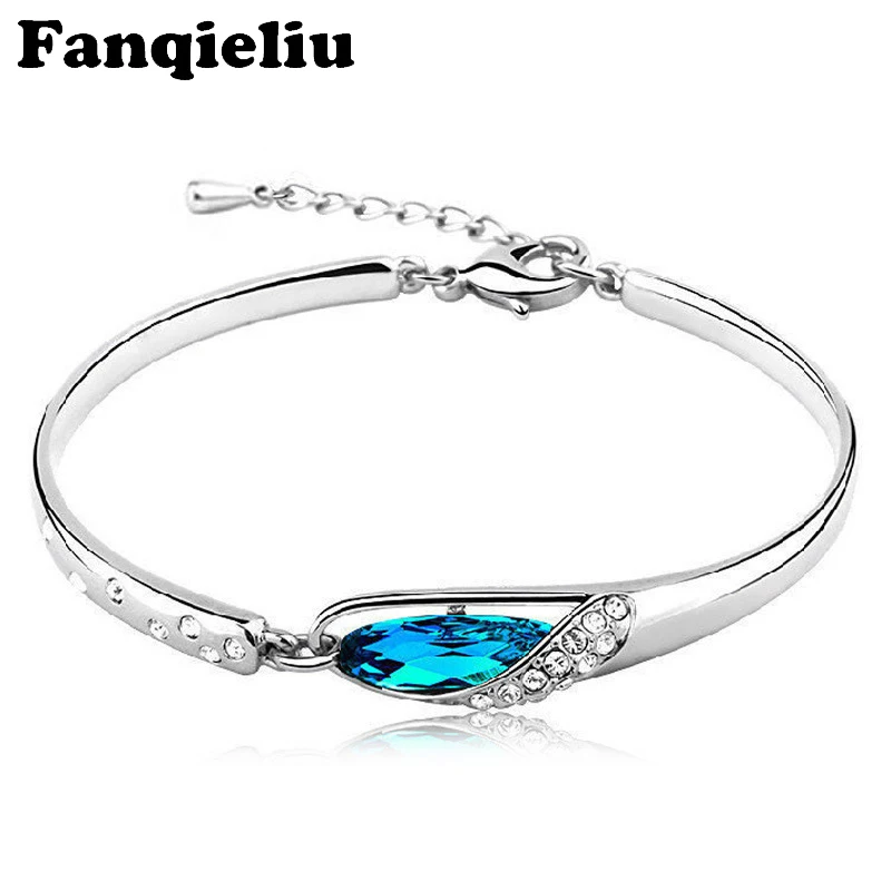 Fanqieliu Blu Crystal Wedding Jewelry Silver Extend Chain Bracelets&Bangles For Women pulseras Rhinestone Bracelet FQL20064
Fanqieliu Blu Crystal Wedding Jewelry Silver Extend Chain Bracelets&Bangles For Women pulseras Rhinestone Bracelet FQL20064