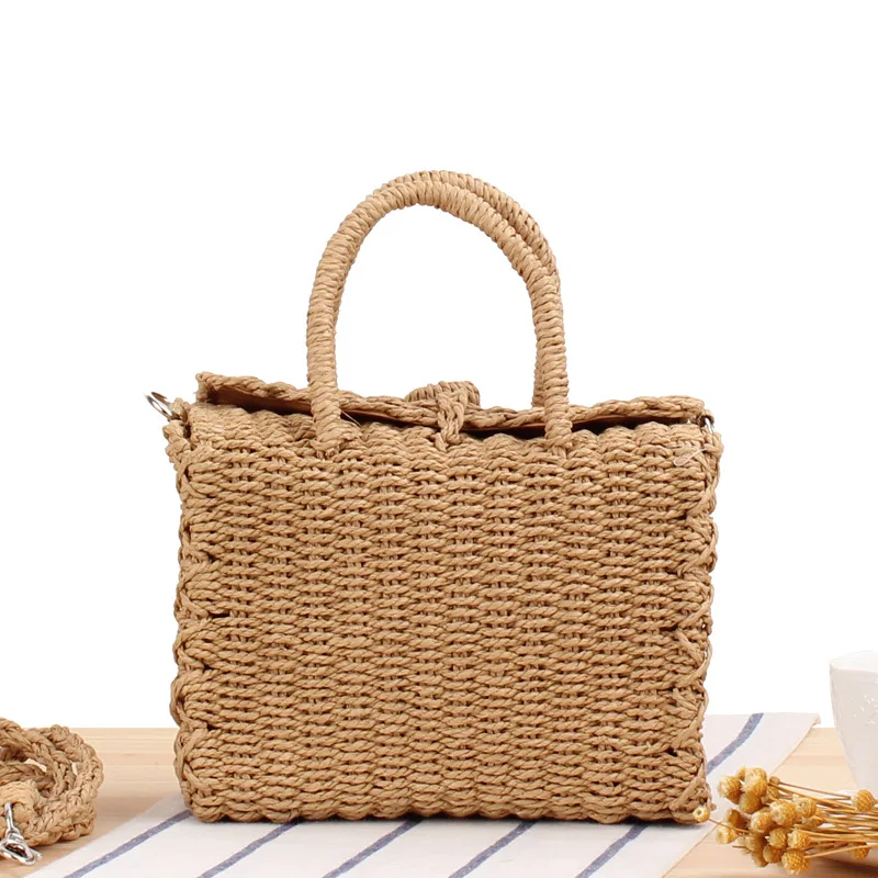 Vintage Handwoven Straw Crossbody - Bohemian Basket Bag 16 Hfaeaacbfe14d4d1e95b174140ecde22cA