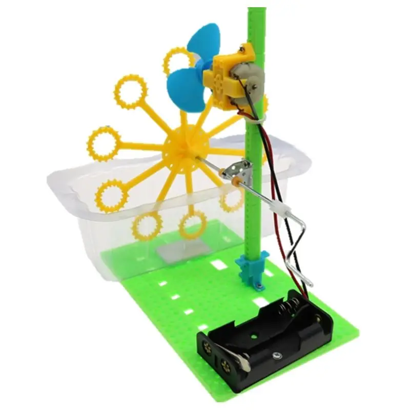 DIY Bubble Machine Electric Toy Science Experiment Kit Manual Assembly Education Water Blowing Toys For Children R9JD
DIY Bubble Machine Electric Toy Science Experiment Kit Manual Assembly Education Water Blowing Toys For Children R9JD