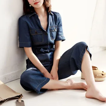 Runway Spring-Summer New Single-Breasted Pocket Belt Slim Fit Temperament Slim Casual Jumpsuit Women High Quality Fashion
Runway Spring-Summer New Single-Breasted Pocket Belt Slim Fit Temperament Slim Casual Jumpsuit Women High Quality Fashion