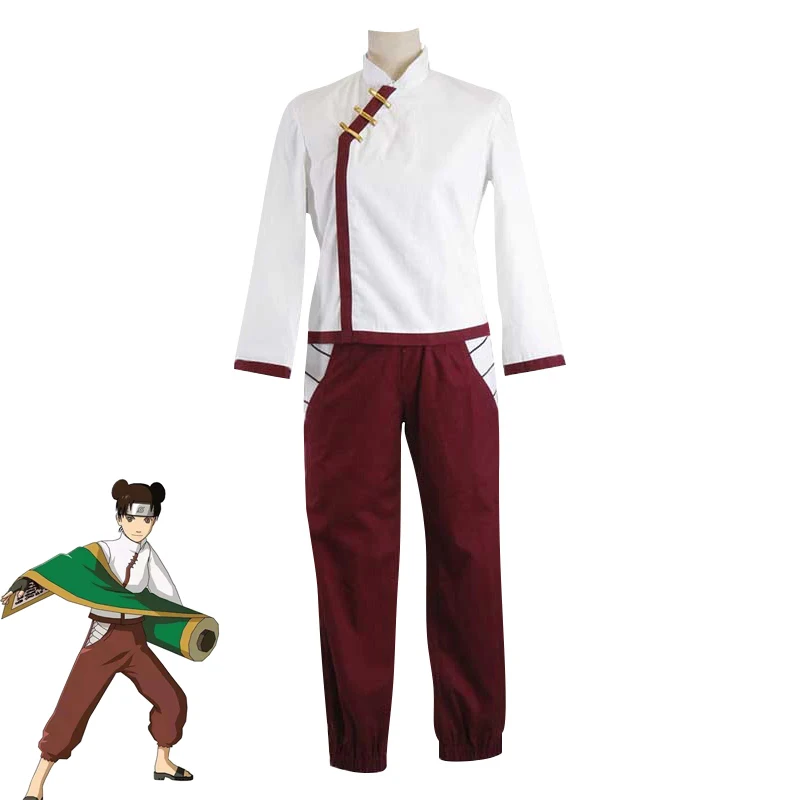 

Deluxe Tenten Cosplay Anime Naruto Character Uniform Halloween Costume for Women