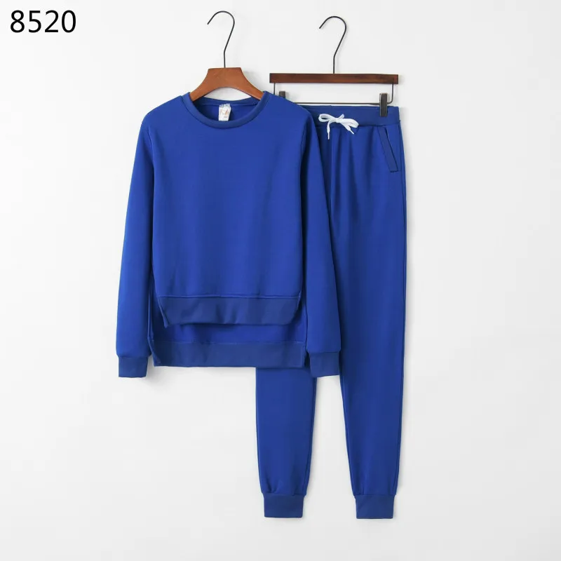 Women Pullovered Tracksuit Solid New Design Fashion Regular Split Fork Sweatshirts Two Piece Set Casual Tops+Pants Sport Suit
Women Pullovered Tracksuit Solid New Design Fashion Regular Split Fork Sweatshirts Two Piece Set Casual Tops+Pants Sport Suit