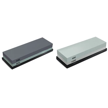 2Set Whetstone 2-IN-1 Sharpening Stone 240/800/400/1000 Grit Waterstone Knife Sharpener, Rubber Stone Holder Included
2Set Whetstone 2-IN-1 Sharpening Stone 240/800/400/1000 Grit Waterstone Knife Sharpener, Rubber Stone Holder Included