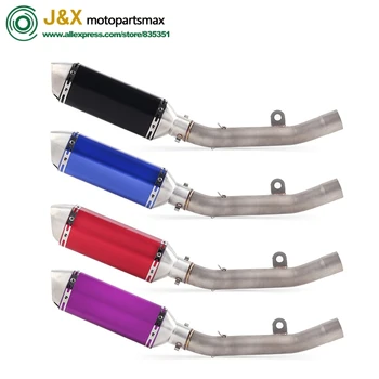 Motorcycle Full Exhaust Mffler Escape System Contact Middle Link pipe DB Killer Slip On for Kawasaki Z800 Z 800 2013-2017
Motorcycle Full Exhaust Mffler Escape System Contact Middle Link pipe DB Killer Slip On for Kawasaki Z800 Z 800 2013-2017