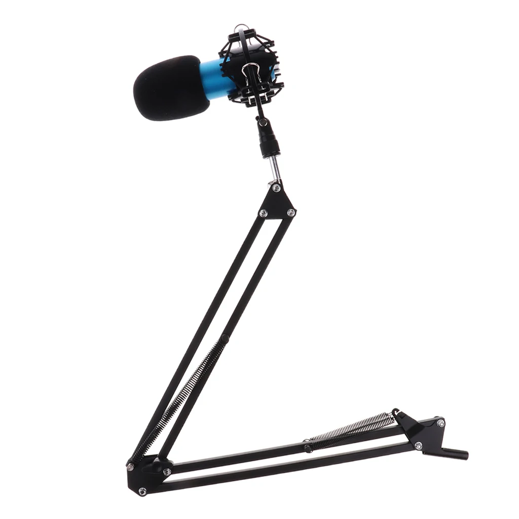 Professional 1 Set Blue Home Studio Table Stand/Clip Condenser Microphone MIC 45x150mm
Professional 1 Set Blue Home Studio Table Stand/Clip Condenser Microphone MIC 45x150mm