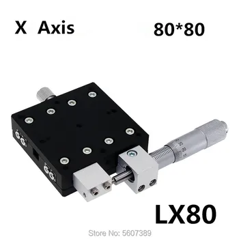 X Axis 80x80mm Trimming Platform Manual Linear Stages Bearing Tuning Sliding Table X80-L X80-C X80-R Cross Rail
X Axis 80x80mm Trimming Platform Manual Linear Stages Bearing Tuning Sliding Table X80-L X80-C X80-R Cross Rail