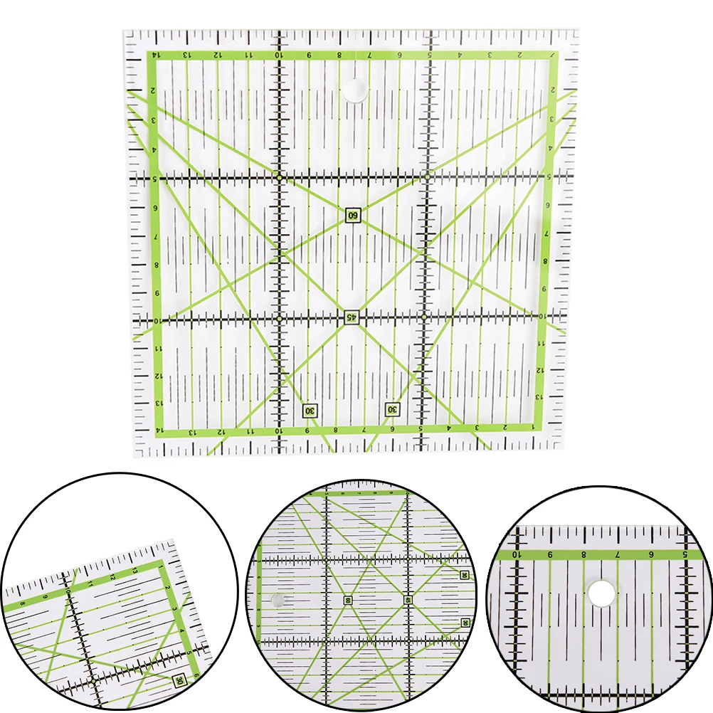 Transparent Quilting Sewing Patchwork Ruler Cutting Tool Tailor Craft G03 Drop Ship Size: 15x15cm
Transparent Quilting Sewing Patchwork Ruler Cutting Tool Tailor Craft G03 Drop Ship Size: 15x15cm