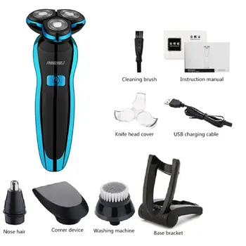 1 Set Electric Dry Wet Shaver Digital LCD Display Floating Rotary Heads Razor
1 Set Electric Dry Wet Shaver Digital LCD Display Floating Rotary Heads Razor