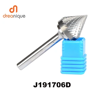 tungsten carbide J cone 60 degree 19*17mm rotary burr file cutter grinding and abrasive tools J191706D 6mm shank milling tools
tungsten carbide J cone 60 degree 19*17mm rotary burr file cutter grinding and abrasive tools J191706D 6mm shank milling tools