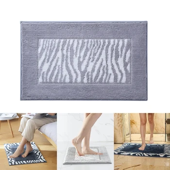 

Bathroom Mat Floor Bottom Non Slip Door Way Rugs Decor Carpet Soft Fluff Bedroom Floor Shower Rug Decor for Home Oc25