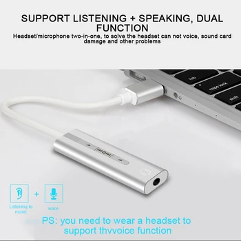 For Computer Games Accessories New External USB Sound Card Stereo Mic Speaker Headset Audio Adapter USB To 2-In-1 Earphone Slot
For Computer Games Accessories New External USB Sound Card Stereo Mic Speaker Headset Audio Adapter USB To 2-In-1 Earphone Slot