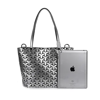 Fashion Women Shoulder Bags Bucket Bag Geometic Sequins Mirror Laser Plain Folding Bags Luminous Handbags PU Casual Tote Bao Bag 
Fashion Women Shoulder Bags Bucket Bag Geometic Sequins Mirror Laser Plain Folding Bags Luminous Handbags PU Casual Tote Bao Bag