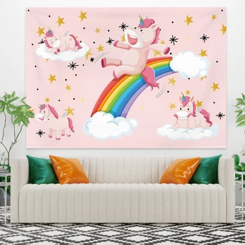 Cassisy Fashion Tapestry Warm Color Rainbow Pony Clouds Wall Hangings Bedside Baby Living Room Dorm Decor Carpet
Cassisy Fashion Tapestry Warm Color Rainbow Pony Clouds Wall Hangings Bedside Baby Living Room Dorm Decor Carpet