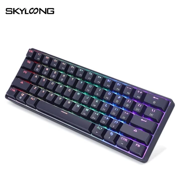 SKYLOONG GK61 SK61 Mechanical Keyboard Wireless Bluetooth Gaming Multi Color RGB LED Backlit Programmable Keyboard For Desktop
SKYLOONG GK61 SK61 Mechanical Keyboard Wireless Bluetooth Gaming Multi Color RGB LED Backlit Programmable Keyboard For Desktop