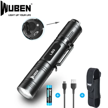 Wuben Led Flashlight Super Bright Outdoor Light 18650 Battery Waterproof IPX8 Mini Flash Light With Holster Pouch for Camping
Wuben Led Flashlight Super Bright Outdoor Light 18650 Battery Waterproof IPX8 Mini Flash Light With Holster Pouch for Camping