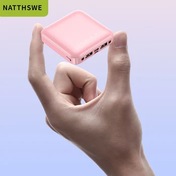 NATTHSWE Mini Digital Display Power Bank 10000mAh Portable External Dual USB Powerbank For iPhone X 8 7 6 Samsung S8 S9 Xiaomi
NATTHSWE Mini Digital Display Power Bank 10000mAh Portable External Dual USB Powerbank For iPhone X 8 7 6 Samsung S8 S9 Xiaomi