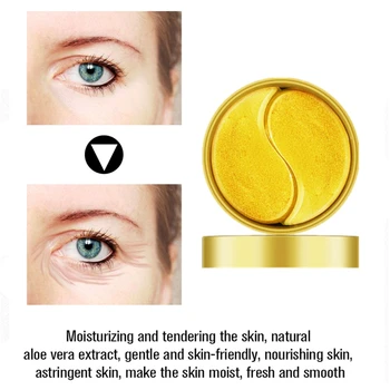 24K Gold Eye Mask Crystal Snail Essence Eyes Patches For Eye Care Mask Anti-puffiness Under Eyes Patch Anti-Wrinkle Pads 60Pcs
24K Gold Eye Mask Crystal Snail Essence Eyes Patches For Eye Care Mask Anti-puffiness Under Eyes Patch Anti-Wrinkle Pads 60Pcs