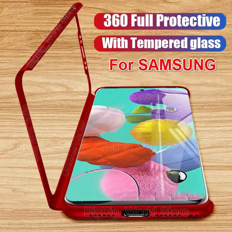 Чехол для Samsung Galaxy A41/A51/A71/A70/A50/A40/A30/A20/A10 S/A10s/S20FE чехол с полным покрытием 360 A6/A8 Plus