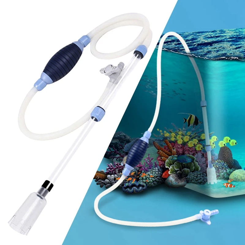 Manual Aquarium Water Changer Filter Fish Tank Water Telescopic Silicone Tube Pump
Manual Aquarium Water Changer Filter Fish Tank Water Telescopic Silicone Tube Pump