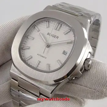 square 40mm bliger white dial sapphire glass date indicator Mechanical automatic mens watch B317
square 40mm bliger white dial sapphire glass date indicator Mechanical automatic mens watch B317
