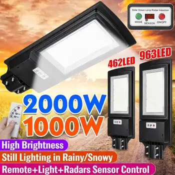 IP65 1000W/2000W 462/936LED Digital Remote Control Solar Light Radar PIR Motion Sensor Outdoor Wall Street Lamp+ Remote Control
IP65 1000W/2000W 462/936LED Digital Remote Control Solar Light Radar PIR Motion Sensor Outdoor Wall Street Lamp+ Remote Control