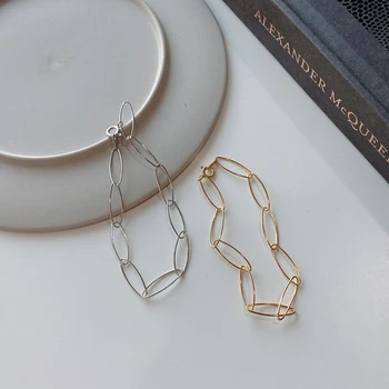 CH-364 Sterling Silver Oval Line Wide Chain Bracelets for Women Openwork Minimalist Bracelets Elegant Party Jewelry Gift
CH-364 Sterling Silver Oval Line Wide Chain Bracelets for Women Openwork Minimalist Bracelets Elegant Party Jewelry Gift