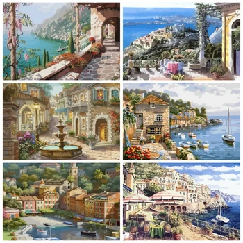 AZQSD Diy Oil Painting By Numbers Scenery Unframe Handpainted Gift Coloring By Numbers Canvas Kits Town Decor For Home
AZQSD Diy Oil Painting By Numbers Scenery Unframe Handpainted Gift Coloring By Numbers Canvas Kits Town Decor For Home