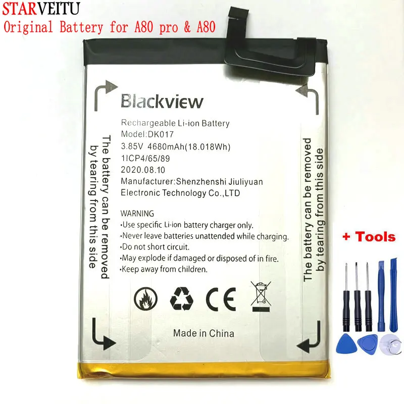 STARVEITU Original 4680mAh Battery for Blackview A80 Pro Replacement Batteria Rechargeable Li-Ion Batteries DK017 | Мобильные