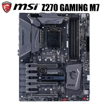 MSI Z270 GAMING M7 Motherboard 1151 DDR4 Intel Z270 64GB Core i7/i5/i3 PCI-E 3.0 Original Desktop MSI Z270 Mainboard DDR4 1151
MSI Z270 GAMING M7 Motherboard 1151 DDR4 Intel Z270 64GB Core i7/i5/i3 PCI-E 3.0 Original Desktop MSI Z270 Mainboard DDR4 1151