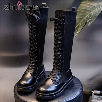 boots autumn new 2020 winter British style leather long tube over the knee socks high stretch platform women's shoes
boots autumn new 2020 winter British style leather long tube over the knee socks high stretch platform women's shoes