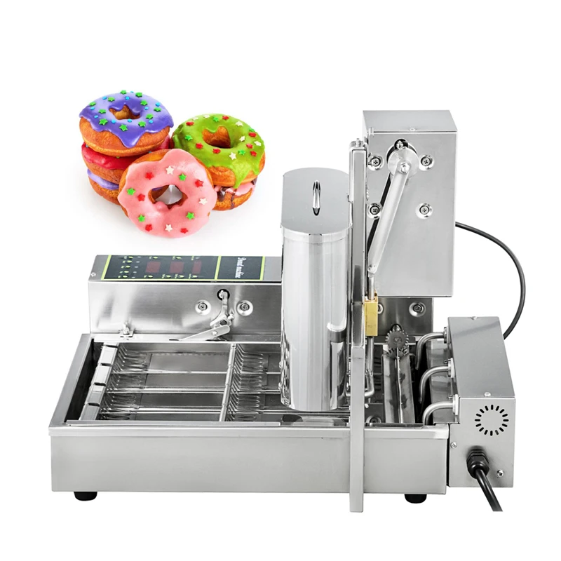 

110v/220v Stainless steel high quality mini small automatic donut making machines/dount fryer mini donut maker for hot sale