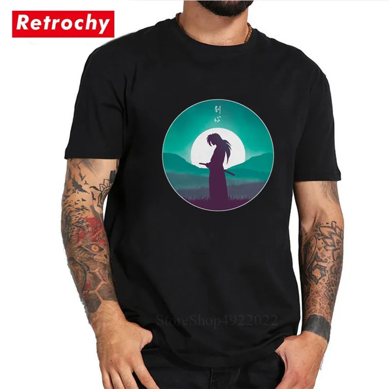 New Fashion Cartoon Men's T-Shirt Rurouni Kenshin Manga Anime Artsy Awesome Artwork Printed Tee Shirt Japan Style Samurai Tshirt
New Fashion Cartoon Men's T-Shirt Rurouni Kenshin Manga Anime Artsy Awesome Artwork Printed Tee Shirt Japan Style Samurai Tshirt