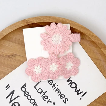 New Wool Knitted Small Daisy Hairpin Hair Accessories For Girls Kids Candy Color Hair Clip Children Hairpins Headdress
New Wool Knitted Small Daisy Hairpin Hair Accessories For Girls Kids Candy Color Hair Clip Children Hairpins Headdress
