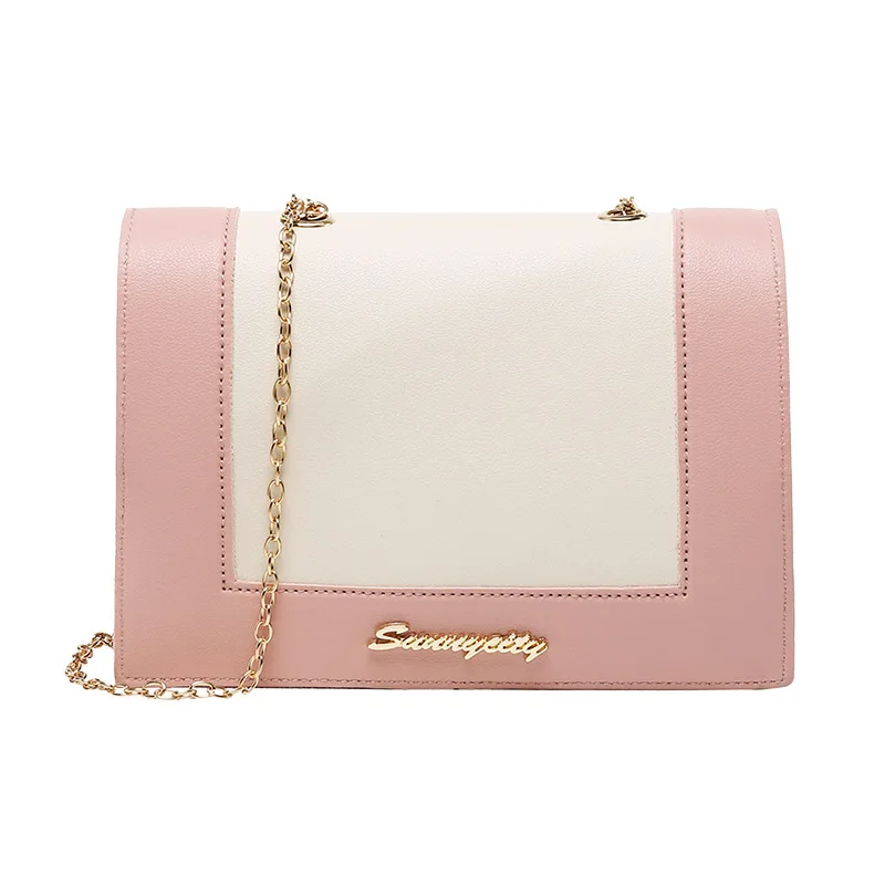 Korean version of the contrast color ladies shoulder small square bag 2020 summer new product crossbody chain small change bag
Korean version of the contrast color ladies shoulder small square bag 2020 summer new product crossbody chain small change bag