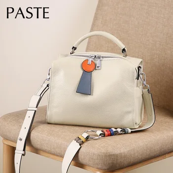 2020 European Good Quality Fashion Real Leather Portable Shoulder Crossbody Bag Hit Color Women Handbag White Black Flap Bag 
2020 European Good Quality Fashion Real Leather Portable Shoulder Crossbody Bag Hit Color Women Handbag White Black Flap Bag